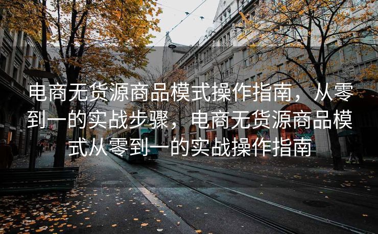 电商无货源商品模式操作指南，从零到一的实战步骤，电商无货源商品模式从零到一的实战操作指南