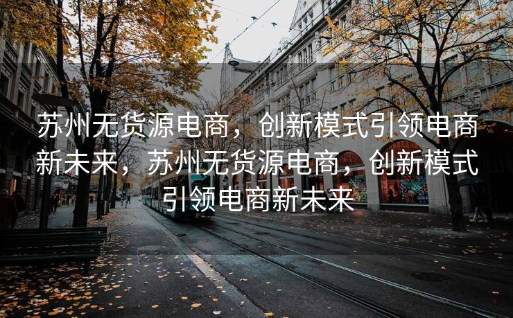 苏州无货源电商，创新模式引领电商新未来，苏州无货源电商，创新模式引领电商新未来