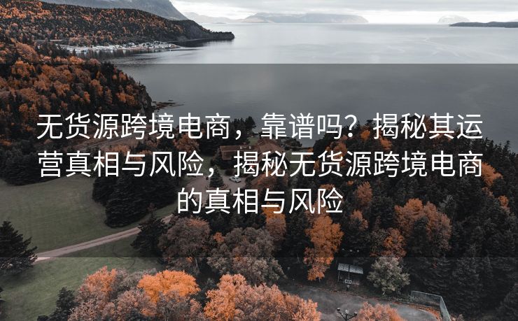 无货源跨境电商，靠谱吗？揭秘其运营真相与风险，揭秘无货源跨境电商的真相与风险