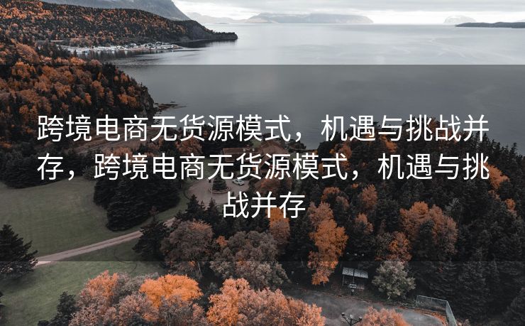 跨境电商无货源模式，机遇与挑战并存，跨境电商无货源模式，机遇与挑战并存