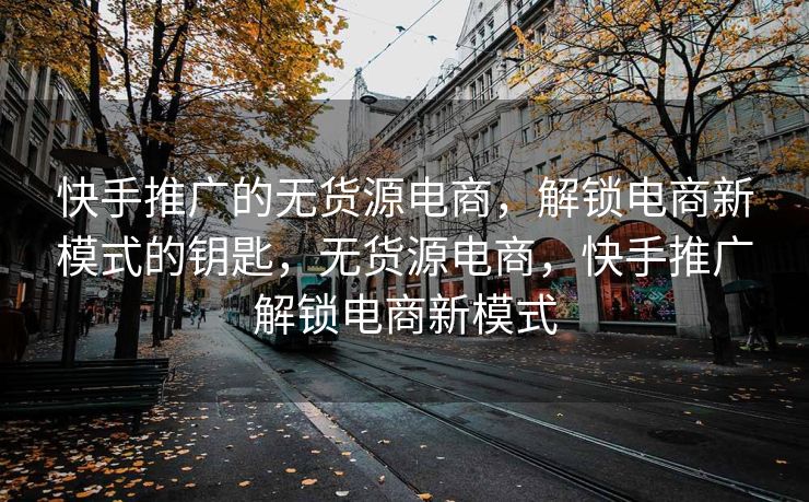 快手推广的无货源电商，解锁电商新模式的钥匙，无货源电商，快手推广解锁电商新模式