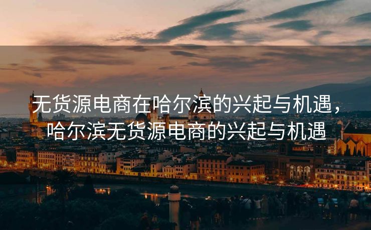 无货源电商在哈尔滨的兴起与机遇，哈尔滨无货源电商的兴起与机遇