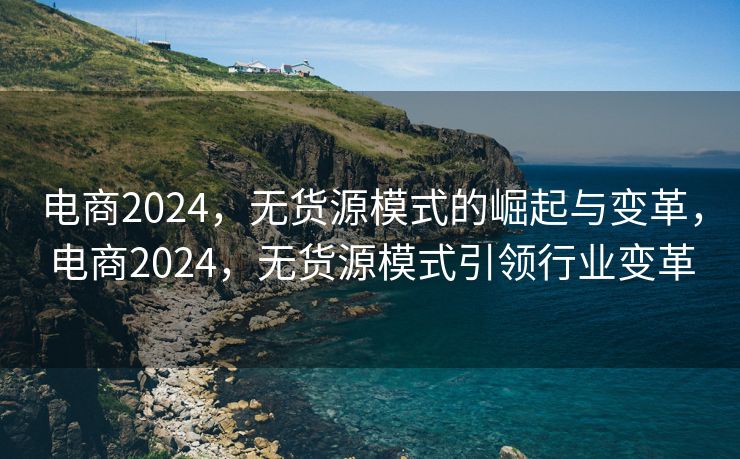 电商2024，无货源模式的崛起与变革，电商2024，无货源模式引领行业变革
