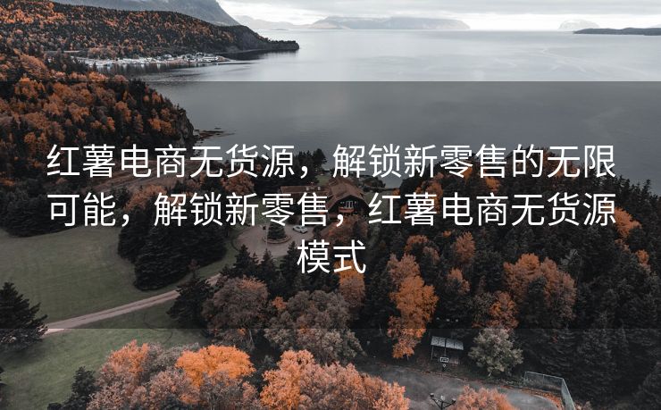 红薯电商无货源，解锁新零售的无限可能，解锁新零售，红薯电商无货源模式