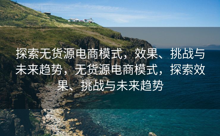 探索无货源电商模式，效果、挑战与未来趋势，无货源电商模式，探索效果、挑战与未来趋势