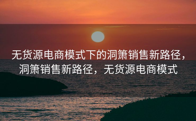 无货源电商模式下的洞箫销售新路径，洞箫销售新路径，无货源电商模式