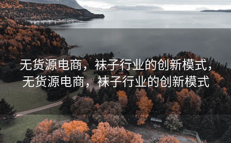 无货源电商，袜子行业的创新模式，无货源电商，袜子行业的创新模式