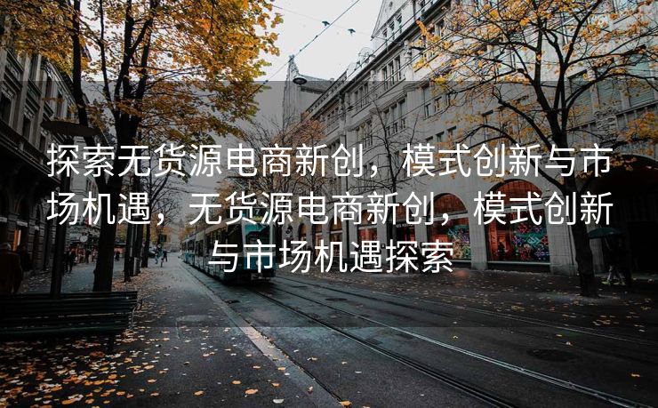探索无货源电商新创，模式创新与市场机遇，无货源电商新创，模式创新与市场机遇探索