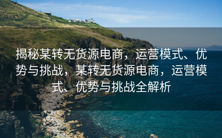 揭秘某转无货源电商，运营模式、优势与挑战，某转无货源电商，运营模式、优势与挑战全解析