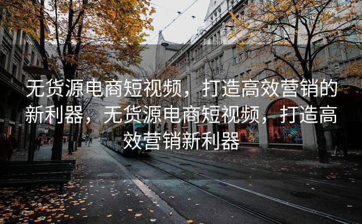 无货源电商短视频，打造高效营销的新利器，无货源电商短视频，打造高效营销新利器