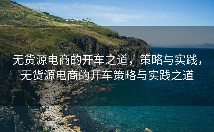 无货源电商的开车之道，策略与实践，无货源电商的开车策略与实践之道