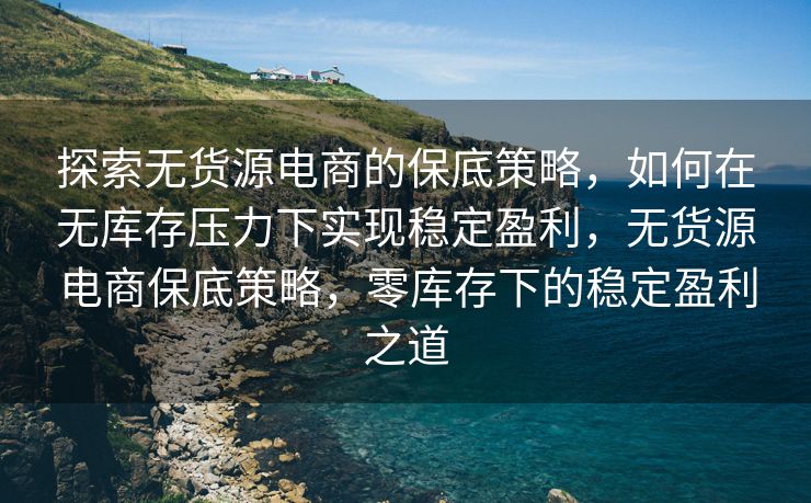 探索无货源电商的保底策略，如何在无库存压力下实现稳定盈利，无货源电商保底策略，零库存下的稳定盈利之道
