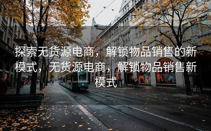 探索无货源电商，解锁物品销售的新模式，无货源电商，解锁物品销售新模式